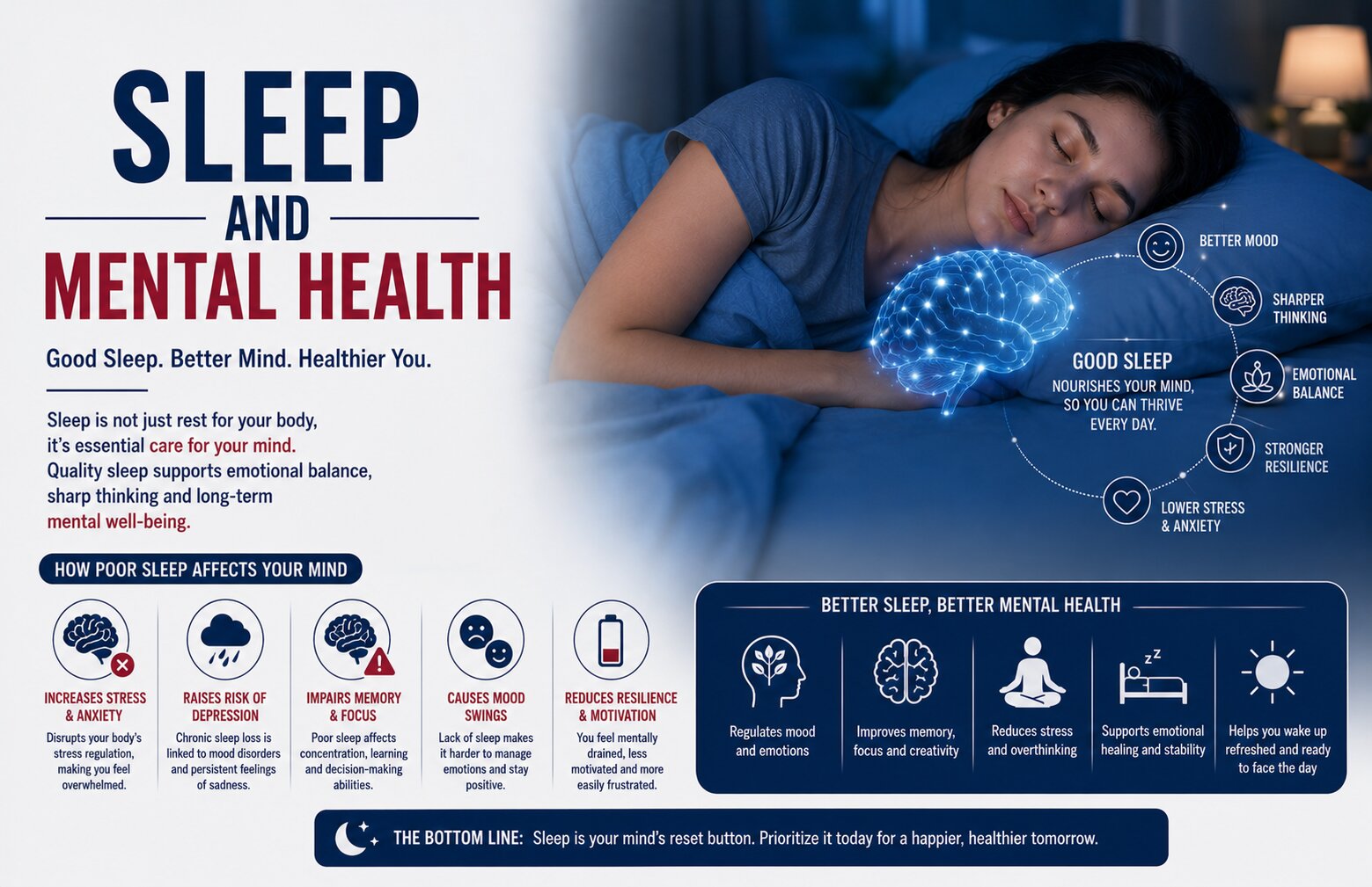Sleep and Mental Health: How Poor Sleep Affects Your Mood, Anxiety, and Depression